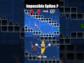 Impossible Spikes Challenge on Geometry Dash #shorts