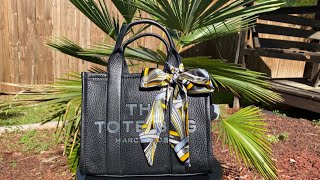 MARC JACOBS THE LEATHER MINI TOTE BAG | BLACK