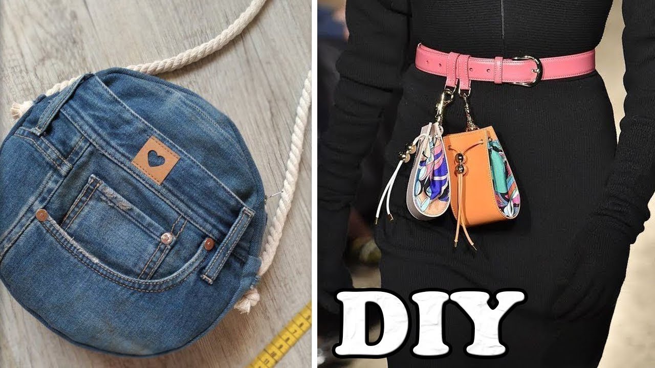 DIY Handmade Purse & Bag Ideas Tutorial From Scratch ~ Belt Pouch - YouTube
