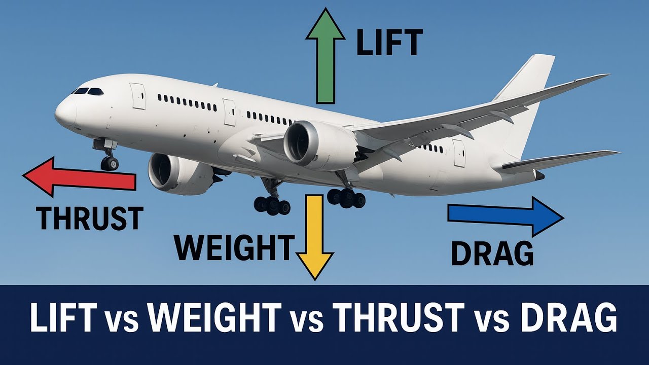 How Airplanes Fly: The 4 Forces of Flight & Secret of the Wing Explained