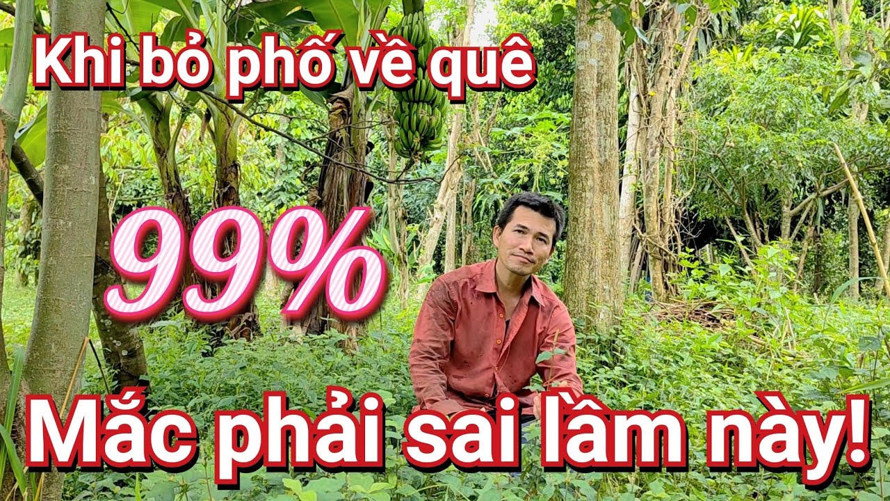 Đừng Mắc Phải Sai Lầm Này Trong Hành Trình Bỏ Phố Về Quê