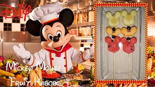 Mickey Mouse Fruit Kabobs