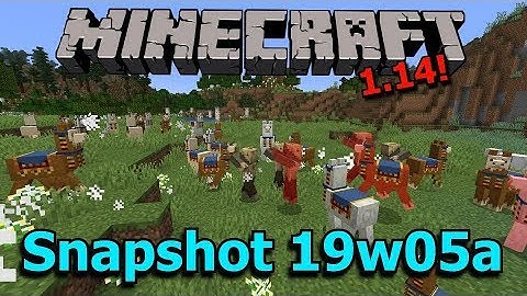 Minecraft 1.14 Snapshot 19w05a- THE AGE OF LLAMAS HAS ARRIVED!