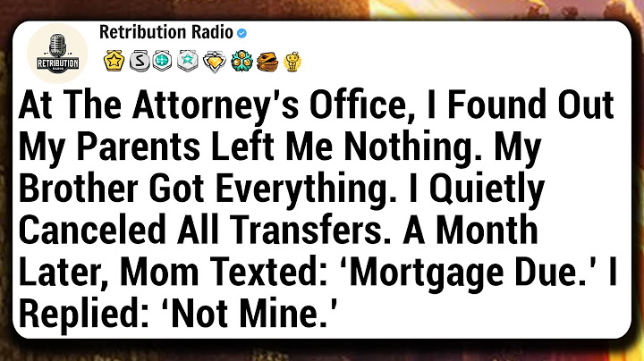 At The Attorney’s Office, I Found Out My Parents Left Me Nothing. My Brother Got Everything. I...