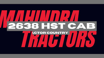 Mahindra 2638 HST Cab Tractor