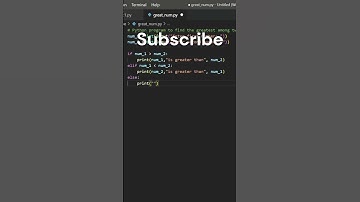 Find the Greatest among Two Number in Python #shorts #short #coding