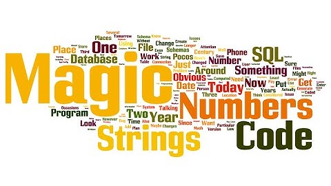 Magic Strings And Magic Numbers
