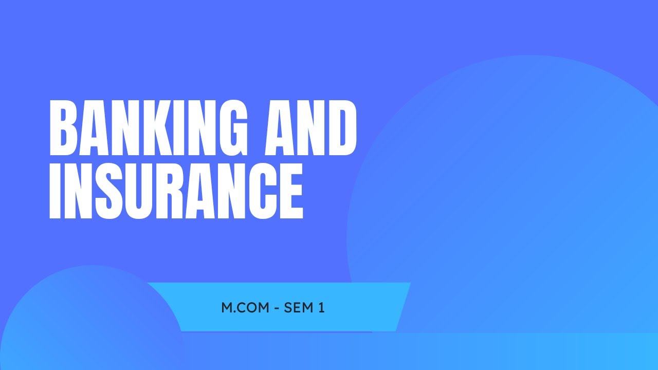 M.COM - SEM 1 - BANKING AND INSURANCE - UNIT 3 - INDIAN INSURANCE MARKET