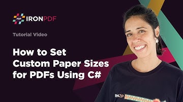 How to Set Custom Paper Sizes for PDFs Using C# | IronPDF