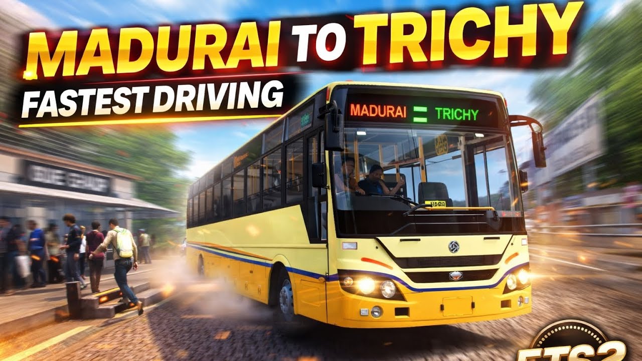 Madurai to trichy 1to1 mass driving fastest driving | ets2 💥  