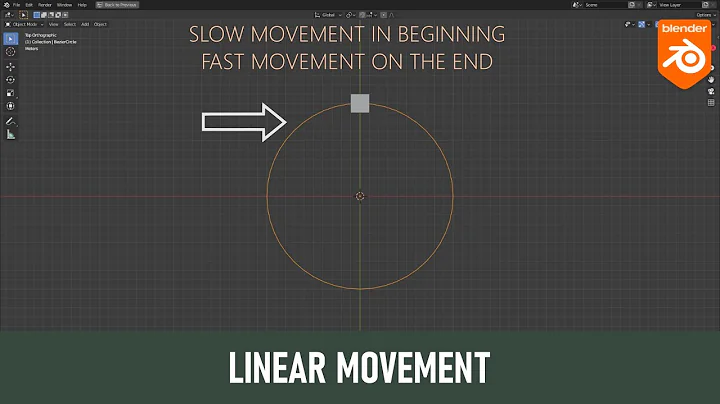 Blender Tutorial- Linear movement of follow path (slow in beginning & fast move at the end.