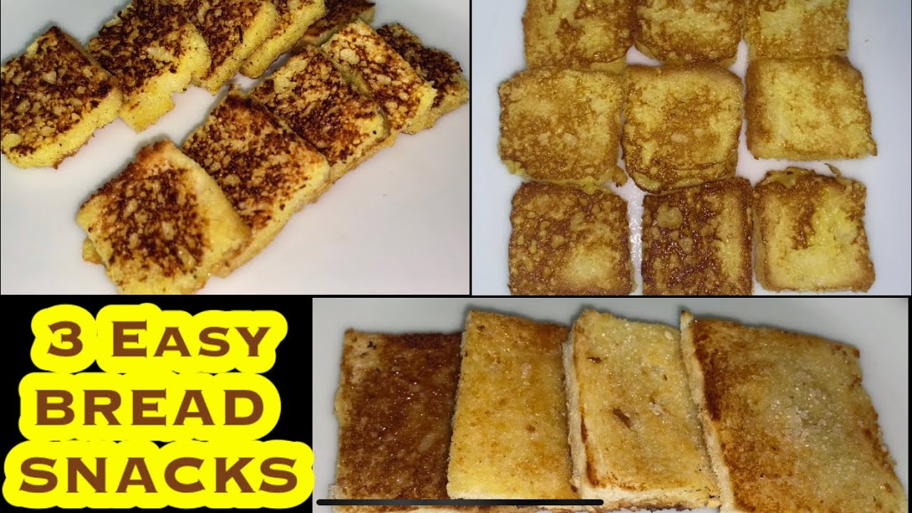 1 min snack 3 Easy and Quick Bread snack recipe in Tamil Bread