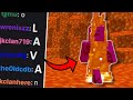 Minecraft but if chat spells lava everything turns to lava
