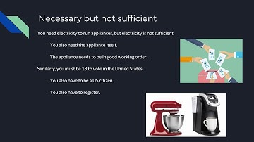 Necessary and Sufficient Conditions