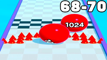 BALL RUN 2048 Walkthrough All Levels Gameplay Android,ios Level 68-70