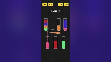Water Sort Puzzle Level 18 Walkthrough Solution iOS/Android