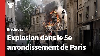 Explosion dans le 5e arrondissement de Paris: les images en direct