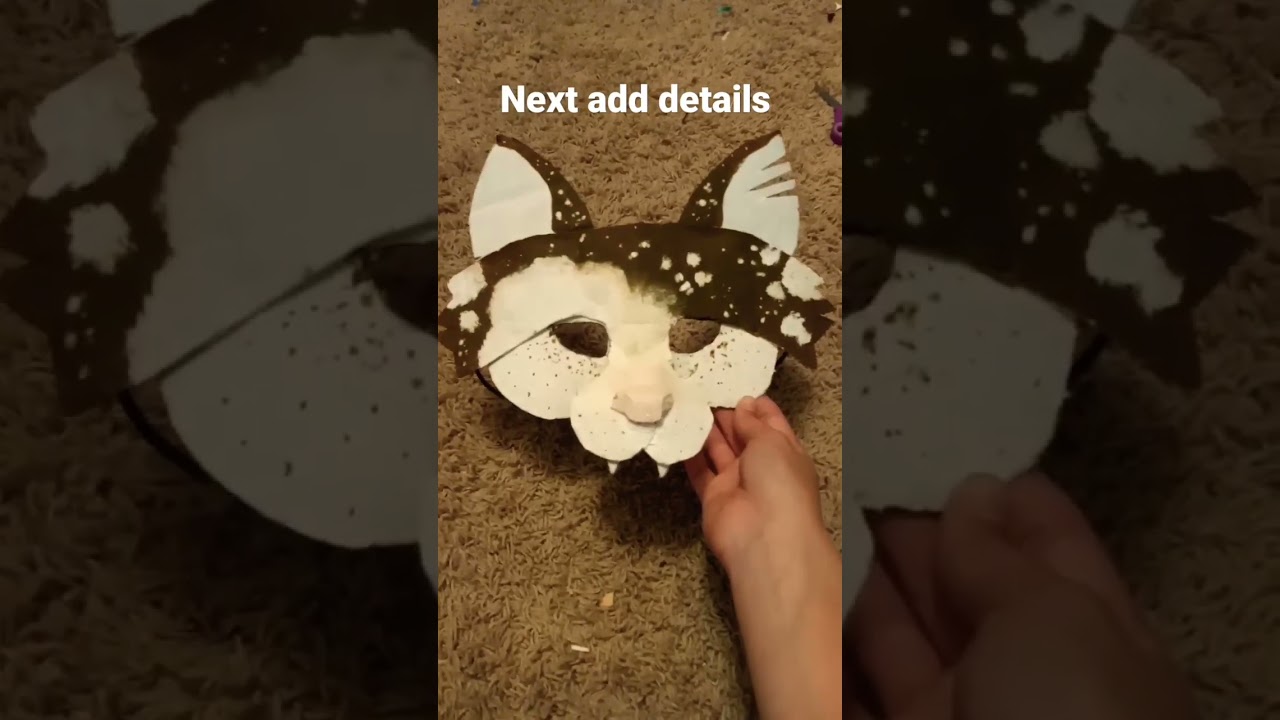 HOW to SMOOTHLY Felt a Therian Cat Mask With NO WRINKLES! + MASK GIVEAWAY  {Step by Step Tutorial} 🐾 