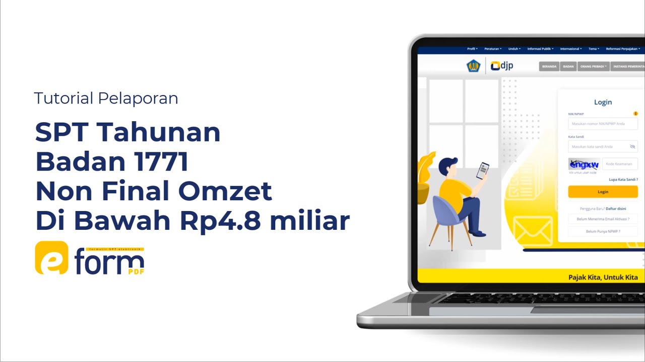 CARA LAPOR SPT TAHUNAN PPH BADAN 1771 NIHIL BAGI PERUSAHAAN BELUM BEROPERASI SECARA ONLINE EFORM