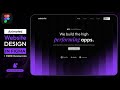 Animated Figma Website Design || FREE Resources || DVxUI