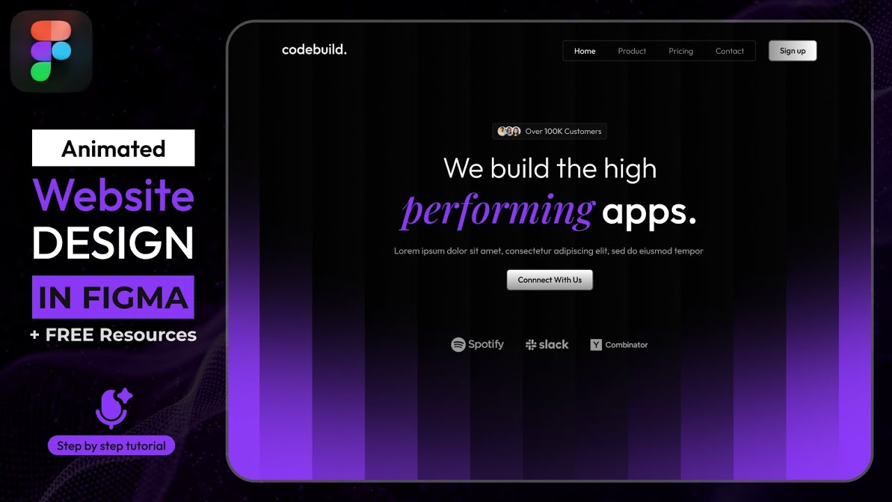 Анимированный веб-дизайн в Figma || Бесплатные ресурсы || DVxUI