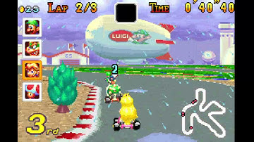 Mario Kart Super Circuit | Lightning Cup (100cc) | Peach