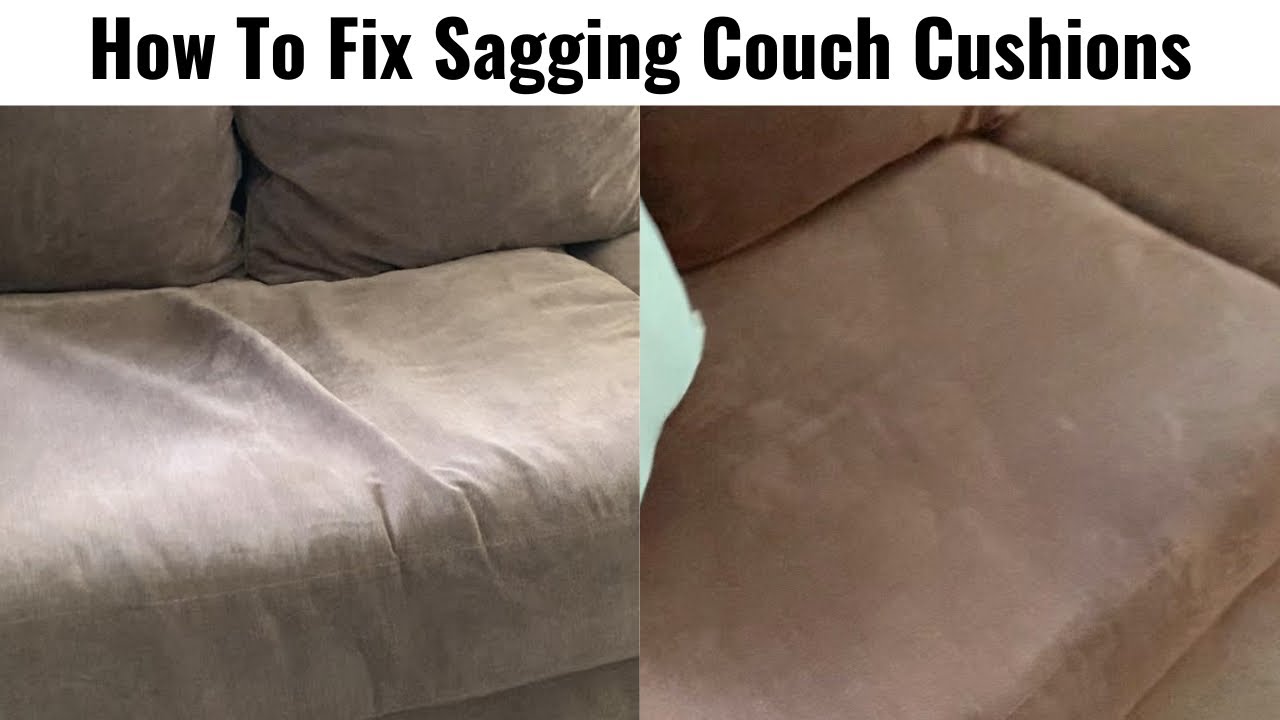 TIP: How To Easily Fix Saggy Couch Cushions - Instrupix