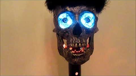 3D Printed Human Skull Neopixel LED Lamp - Arduino Skull