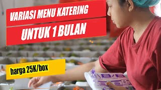 1 MONTH CATERING MENU VARIATIONS PRICE 25000