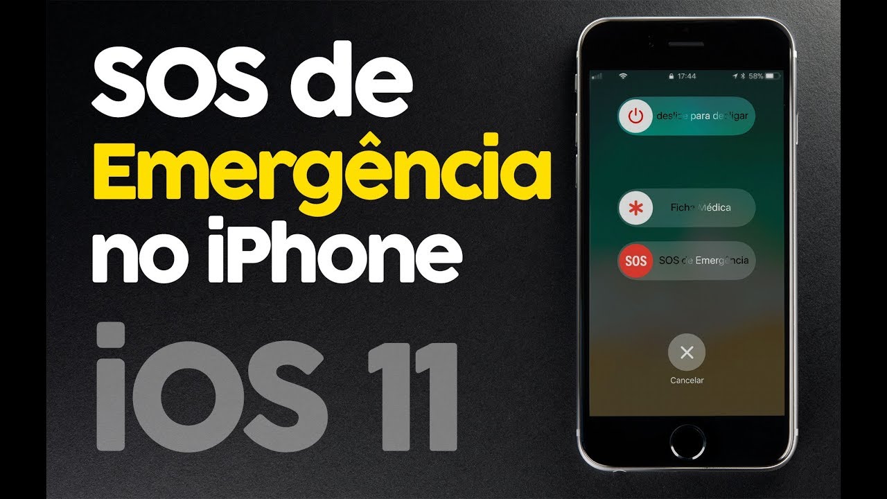 SOS de Emergência no iPhone 