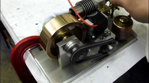 Webster model engine fitted with magneto ignition