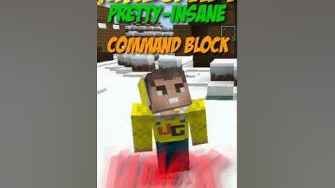 Minecraft Pretty Insane Command Block Hack | (Hindi) #shorts
