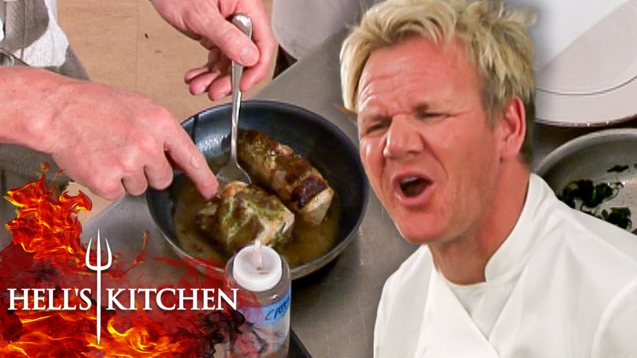 Gordon Loses It At Tennille's Awful Halibut Hell's Kitchen YouTube
