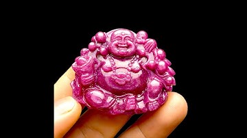 Mặt Phật Di Lặc - Đá Ruby Phi Tự Nhiên #MRB-220724-02