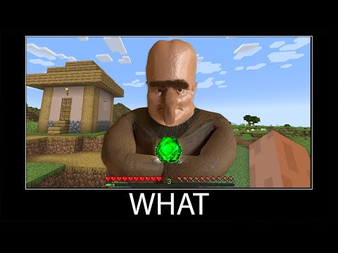 Minecraft wait what meme part 115 realistic minecraft Villager