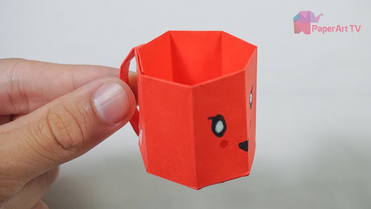 How to Make a Paper Cup - DIY Mini Paper Cup - Easy Paper Crafts ...