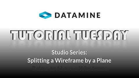 Studio Series: How To_Splitting a wireframe by a plane