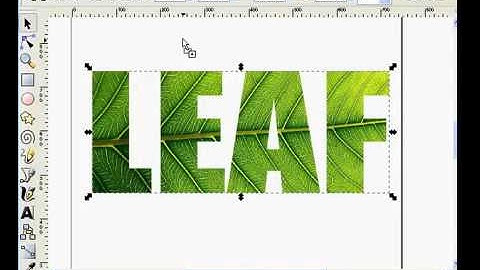 inkscape tutorial  LEAF logo