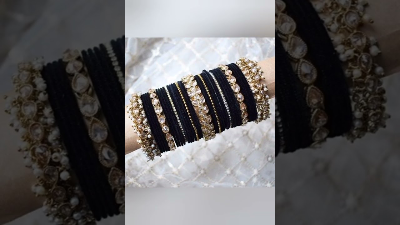 😍 New party wear black bangles set 2022 😍  |trendy black bangles designs 2022 