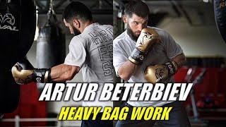Artur Beterbiev Heavy Bag Work
