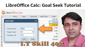 Master Goal Seek in LibreOffice Calc | Easy Step-by-Step Tutorial(Tutorial 7)