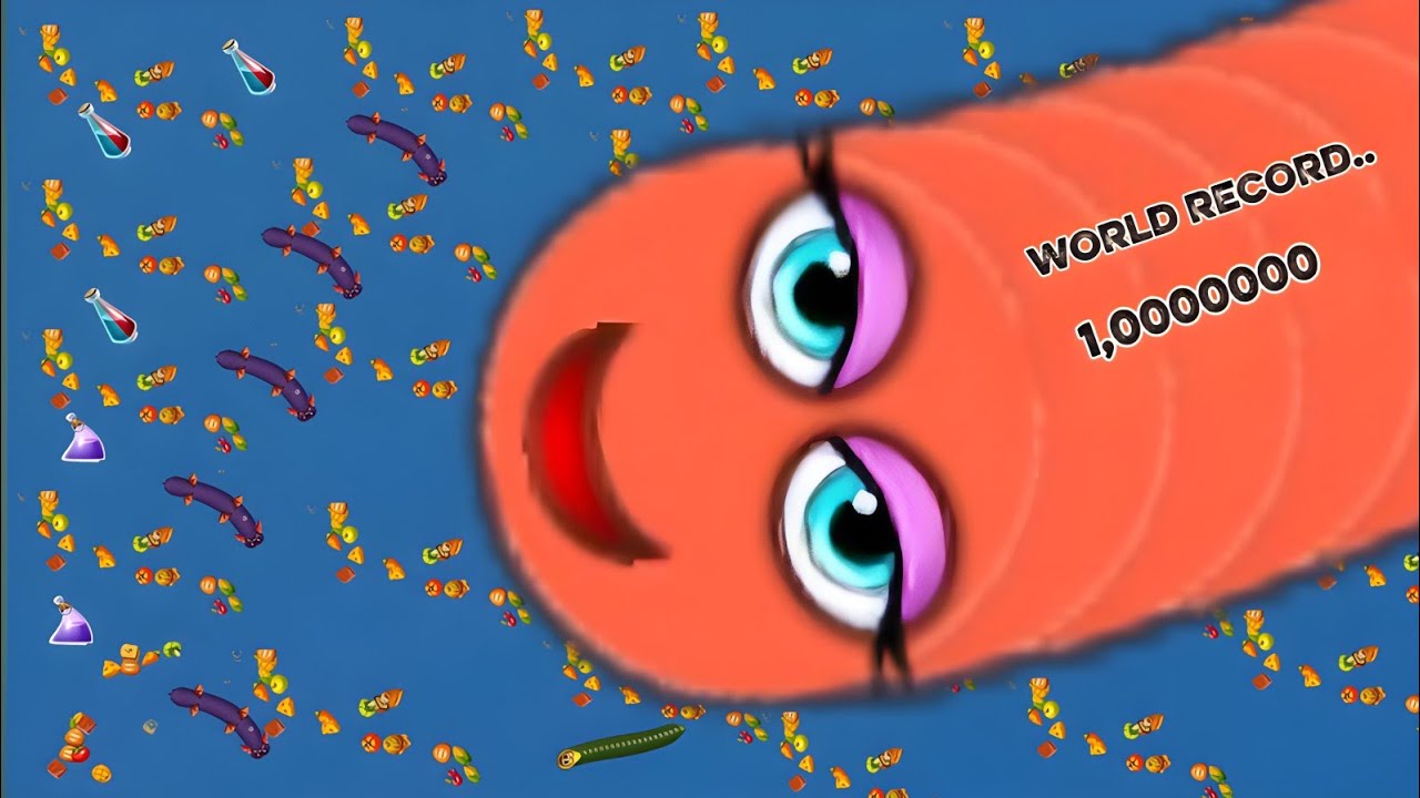 WORMS ZONE GIANT SLITHER SNAKE TOP BEST VIDEO (ALPESH GAMEING ZONE)