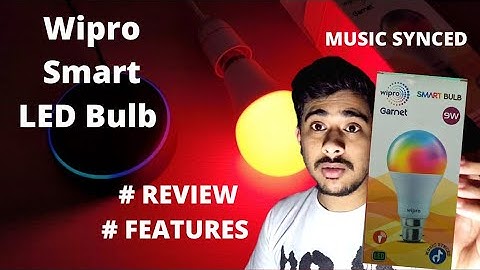 Wipro smart led bulb Review || Music Synced || Best or Worst ???