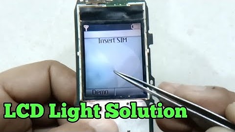 Nokia mobile 1800,1616 display light problem LCD light solution