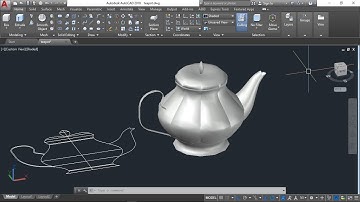 AutoCAD 3D, Teapot Create, AutoCAD training Part 1