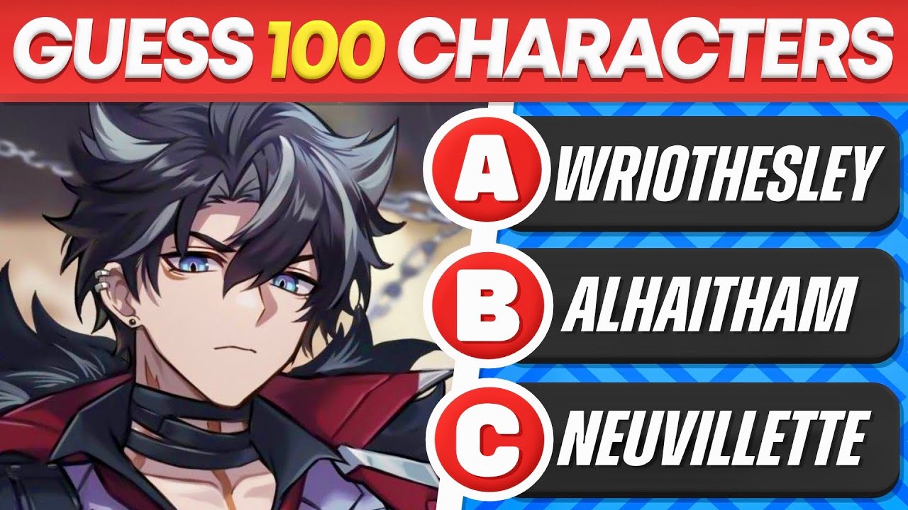 GUESS 100 GENSHIN CHARACTERS IN 3 SECONDS💯⏰ [SUPER EASY-IMPOSSIBLE] GENSHIN IMPACT QUIZ🔥