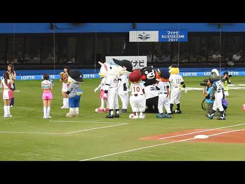 オールスター2017第2戦　監督・コーチ・選手入場(パリーグ)