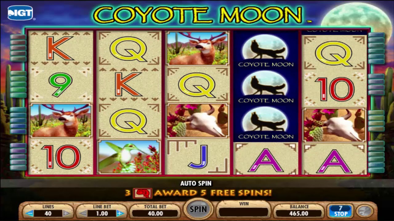 Slot Machine Coyote Moon Online