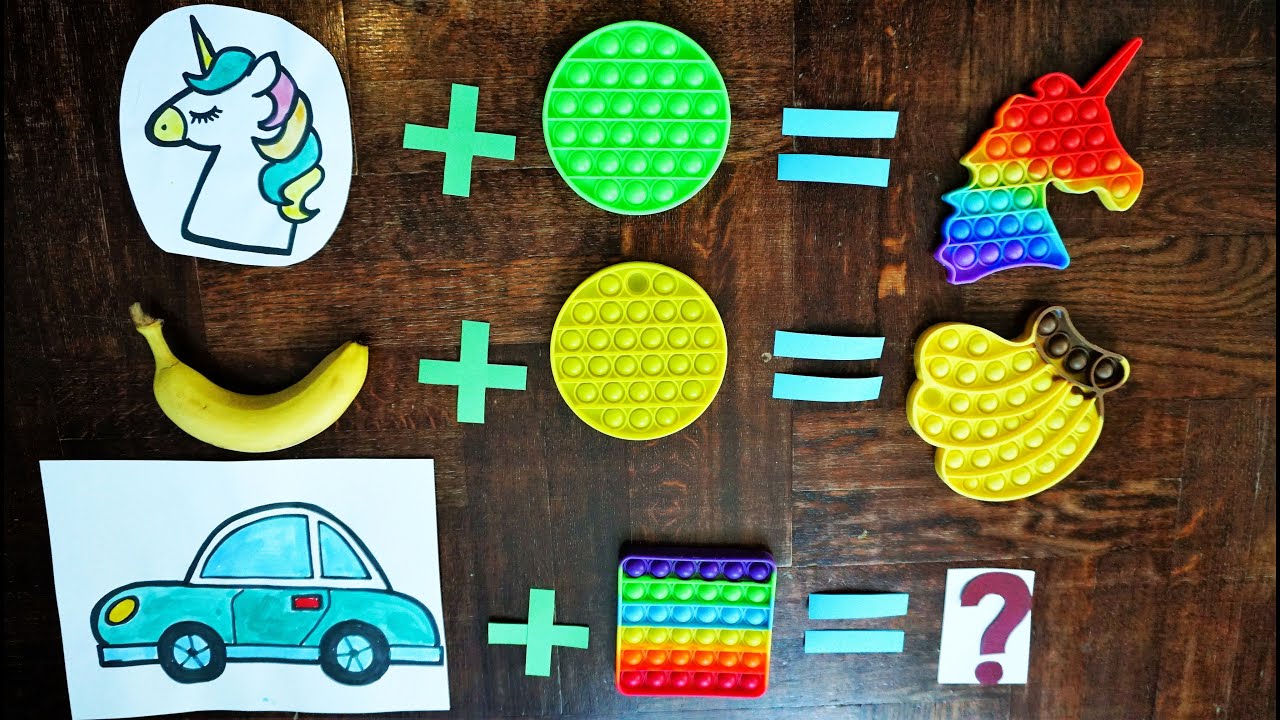 Real vs False Pop it, Make & Play DIY Pop it fidget toys