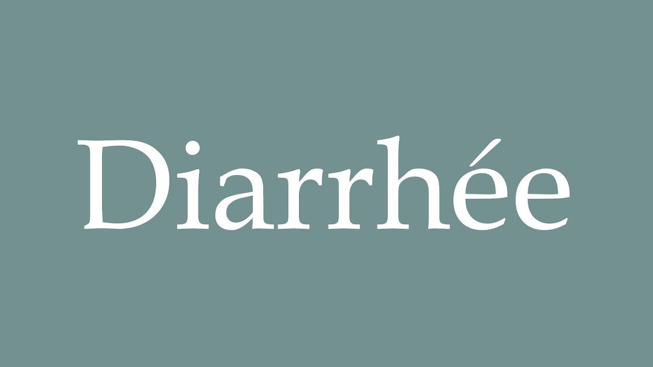 How to Pronounce ''Diarrhée'' (Diarrhea) Correctly in French YouTube